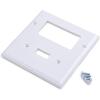 imageCable Matters 5Pack Toggle Switch Wall Switch Cover Double Gang Wall Plate Cover for Decorator Device in White