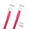 imageCable Matters 6 Gauge Battery Cable Inverter Power Cable with OxygenFree Copper 2 Feet  Black  Red 2 Piece Set2 ft