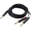 imageCable Matters 635mm TRS to Dual TS Insert Cable 14 TRS to 2 TS Cable  6 Feet10 ft
