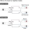 imageCable Matters 635mm TRS to Dual TS Insert Cable 14 TRS to 2 TS Cable  6 Feet10 ft