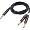 imageCable Matters 635mm TRS to Dual TS Insert Cable 14 TRS to 2 TS Cable  6 Feet6 ft
