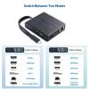 imageCable Matters 8in1 USB C Hub DisplayPort 14 USB C Dock 8K60Hz  4K240Hz DisplayPort Gigabit Ethernet USB32 Port SD Card Reader with Two Mode Switch Compatible with Thunderbolt 4