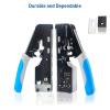 imageCable Matters AllInOne Modular Ethernet Crimping Tool Cat 8 Cat5 Cat6 Cat7 Cat8 Crimping Tool for Shielded PassThrough Connectors