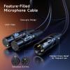 imageCable Matters Balanced XLR Splitter Cable  15ft  05m Male to 2 Female XLR Y Cable Microphone Splitter 1 Male to 2 Female