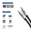 imageCable Matters Braided 2Pack Shielded Subwoofer Cable  6ft  18m RCA Cord Digital Coaxial Audio Cable for LFE Subwoofer Home Theater Systems and More6 Feet