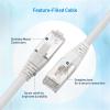 imageCable Matters Cat8 Certified 2Pack 40Gbps Shielded Cat 8 Ethernet Cable  5ft 2000Mhz Category 8 Ethernet Cord Cat8 Cable for Gaming BlackWhite