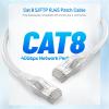 imageCable Matters Cat8 Certified 2Pack 40Gbps Shielded Cat 8 Ethernet Cable  5ft 2000Mhz Category 8 Ethernet Cord Cat8 Cable for Gaming BlackWhite
