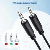 imageCable Matters ComboPack TRS 25 mm and 35 mm Headphone Adapter Kit 25mm to 35mm Adapter and 35mm to 25mm Adapter in Black  4 Inches