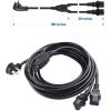 imageCable Matters Computer Power Cord Splitter NEMA 515P to 2X IEC C13  6 Feet15 ft