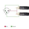 imageCable Matters Dual RCA to XLR Stereo Audio Splitter Cable 6 ft  18m XLR to Dual RCA Splitter Adapter in Black10 Feet