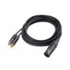 imageCable Matters Dual RCA to XLR Stereo Audio Splitter Cable 6 ft  18m XLR to Dual RCA Splitter Adapter in Black10 Feet