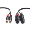 imageCable Matters Dual XLR to RCA Cable  6ft Dual Female XLR to RCA Cable6 Feet