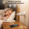 imageCable Matters European to US Plug Adapter EU to US Plug Adapter Converter for Type CEF to Type B Works with Devices from France Germany Italy Spain Greece and More CE ampamp RoHS CertifiedEUGermanFrance