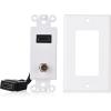imageCable Matters HDMI Wall Plate with Coax Outlet Coax Wall Plate in White