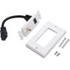imageCable Matters HDMI Wall Plate with Coax Outlet Coax Wall Plate in White