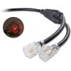 imageCable Matters LEDLit 3 Prong 30 Amp to 15 Amp Adapter for Generator 30 AMP to 110 Adapter Splitter 3 Feet  NEMA L530P to 2X 520R