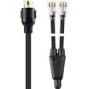 imageCable Matters LEDLit 4 Prong 30 Amp to 15 Amp Adapter for Generator  30 Inches NEMA L1430P to 2X 520R 30 AMP to 110 Adapter Splitter
