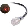 imageCable Matters Outdoor Rated 12 AWG Heavy Duty 20 Amp Extension Cord 25 ft Power Cable with LED Light NEMA 520P to NEMA 520R