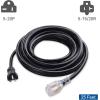 imageCable Matters Outdoor Rated 12 AWG Heavy Duty 20 Amp Extension Cord 25 ft Power Cable with LED Light NEMA 520P to NEMA 520R