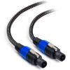 imageCable Matters Premium Braided 12AWG Speaker Cable 3 ft Compatible with Speakon NL4FC Port10 ft