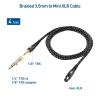 imageCable Matters Premium Braided 35mm to Mini XLR Headphone Cable 4 ft  Compatible with Beyerdynamic DT 1770 Pro DT 1990 Pro AKG K240 K182 K175 K182 K245 K371 and Q701 Headphones
