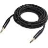 imageCable Matters Premium Braided Balanced 14 Inch TRS Cable 6 ft 14 to 14 Cable15 ft