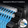 imageCable Matters Rackmount or Wall Mount 1U 24 Port Keystone Patch Panel with Cable Management and Support Bar 19inch Blank Patch Panel for Keystone Jacks2U