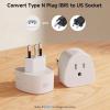 imageCable Matters Type D Travel Adapter US to India Plug Adapter Works in India Nepal Bangladesh and More CE ampamp RoHS CertifiedBrazilSouth Africa