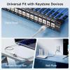 imageCable Matters UL Listed 25Pack 10Gbps Cat6 Keystone Jacks RJ45 Keystone Jack Ethernet Keystone Jack in White with Keystone PunchDown Stand for Patch Panel and Wall PlateWhite