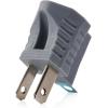 imageCable Matters UL Listed 3Pack 2 Prong to 3 Prong Outlet Adapter in Gray 3 Prong to 2 Prong Plug Adapter  Allows a 2 Prong Outlet to Accept 3 Prong Plugs