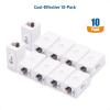 imageCable Matters UL Listed 5Pack 10Gbps Cat 6 Ethernet Coupler RJ45 Coupler Cat6 RJ45 Female to Female Adapter Ethernet Extender Adapter in Black Compatible with Cat6A Cat5eWhite
