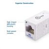 imageCable Matters UL Listed 5Pack 10Gbps Cat 6 Ethernet Coupler RJ45 Coupler Cat6 RJ45 Female to Female Adapter Ethernet Extender Adapter in Black Compatible with Cat6A Cat5eWhite