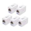 imageCable Matters UL Listed 5Pack 10Gbps Cat 6 Ethernet Coupler RJ45 Coupler Cat6 RJ45 Female to Female Adapter Ethernet Extender Adapter in Black Compatible with Cat6A Cat5eWhite