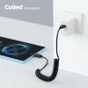 imageCable Matters USB to USB C Coiled Cable with 3A15W Fast Charging 14ft Support Apple CarPlay Android Auto Coiled USBA to USBC Cable for iPhone 1615 Pro Max Plus Galaxy S23 iPad2Pack