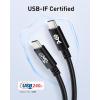 imageCable Matters USBIF Certified 240W USB C Cable  66ft Up to 240W Charging 480Mbps No Video Support USBC Charger CableUSBC Charging Cord for MacBookiPad ProXPSSurface Pro BlackBlack