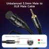 imageCable Matters Unbalanced 35mm to XLR Cable  6ft Male to Female 18 Inch to XLR Cable10 ft