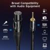 imageCable Matters Unbalanced 35mm to XLR Cable  6ft Male to Female 18 Inch to XLR Cable6 ft