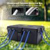 imageCable Matters Weatherproof Outdoor Electrical Box  Large Outdoor Electrical Box 13 x 88 x 52 Inches with 8 Cable Entry Ports Easy Wall Mount for Outdoor Plug ampamp Socket Protection