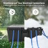 imageCable Matters Weatherproof Outdoor Electrical Box  Large Outdoor Electrical Box 13 x 88 x 52 Inches with 8 Cable Entry Ports Easy Wall Mount for Outdoor Plug ampamp Socket Protection
