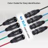 imageCable Matters XLR Audio Over Ethernet Snake with 2 Boxes  4X XLRMale Pigtail Box and 4X XLRFemale Pigtail Box XLR Snake 4 Channel Compatible with EtherCON Connector Black