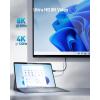 imageDesigned for Microsoft Surface Cable Matters 48Gbps USBC to HDMI Cable 6 Feet  18 Meters Supports 4K 120Hz and 8K 60Hz HDR  USB4 Thunderbolt 3 and Thunderbolt 4 Port Compatible