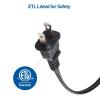imageETL Certified Cable Matters Portable LED Clamp Light for Workshop Clamp On Light LED Clamp Work Light with 6 feet Cord 800 Lumens 95Watts 5000K Daylight
