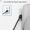 imageETL Certified Cable Matters WallMountable 12 Outlet Power Strip  8ft Cord Metal 2100J Surge Protector with 15A Circuit Breaker Industrial Power Strip Surge Protector for Garage Workshop Black12Outlet