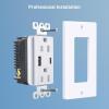 imageETL Listed Cable Matters 2Pack 21W TamperResistant USB Outlets Receptacles  USBC ampamp USBA Outlet with USB PortsUSB C Outlet  Ideal for iPhone 1615 Pro Max iPad Pro Galaxy S23 Charging