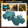 imageETL Listed Cable Matters 2Pack 3 Way Outdoor Plug Splitter 15A 1875W IndoorOutdoor Multi Plug Outlet 3 Way Plug Adapter in BlackGreen