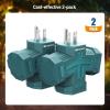 imageETL Listed Cable Matters 2Pack 3 Way Outdoor Plug Splitter 15A 1875W IndoorOutdoor Multi Plug Outlet 3 Way Plug Adapter in BlackGreen