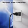 imageETL Listed Cable Matters 3Pack NonBlocking 490 Joules Single Outlet Surge Protector 15A  1875W Wall Surge Protector Outlet WhiteBlack
