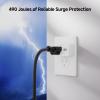 imageETL Listed Cable Matters 3Pack NonBlocking 490 Joules Single Outlet Surge Protector 15A  1875W Wall Surge Protector Outlet WhiteWhite