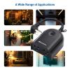imageETL Listed Cable Matters Weatherproof IndoorOutdoor Remote Control Outlet with Dual Outlets ampamp Low Profile Flat Plug  80 ft Range Black