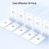 imageUL Listed Cable Matters 10Pack Low Profile 2Port Keystone Jack Wall Plate RJ45 Wall Plate for Keystone Jacks in White1Port